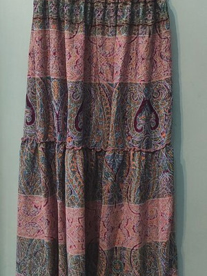 Maxi boho dress new, turquoise multicolor