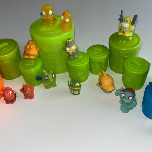 The Trash Pack used collectible toys with trash bin