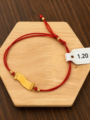 Gold bracelet like new, 1.20g, beige
