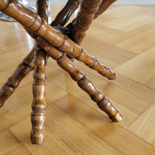 Wooden side tables handmade and handpainted, new