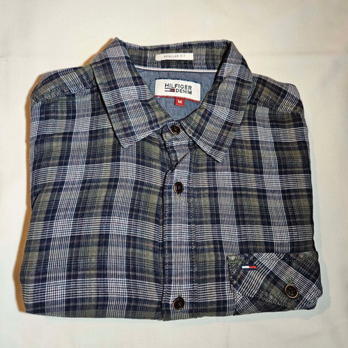 Hilfiger Denim men's checked shirt size M like new