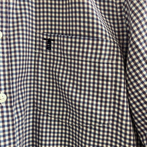 Hamptons men's shirt with check pattern, size Large, like new