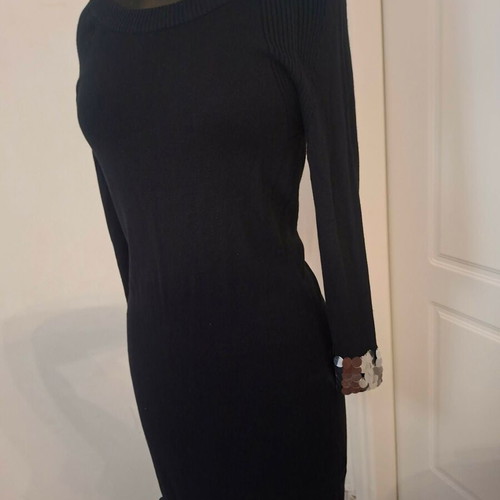 Raxevsky black dress with silver sequins, like new, size S