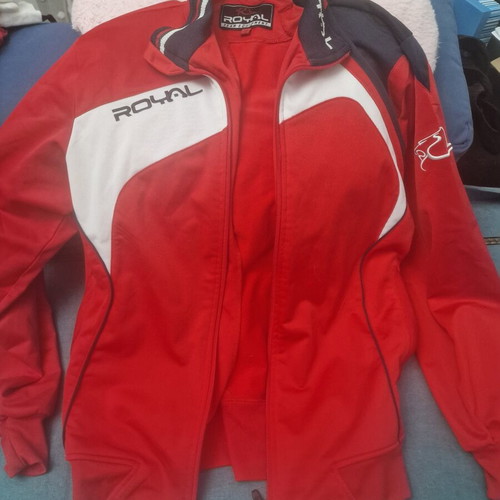 Royal Team Equipment sports jacket like new, red, size M