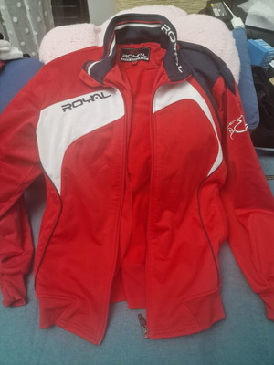 Royal Team Equipment sports jacket like new, red, size M
