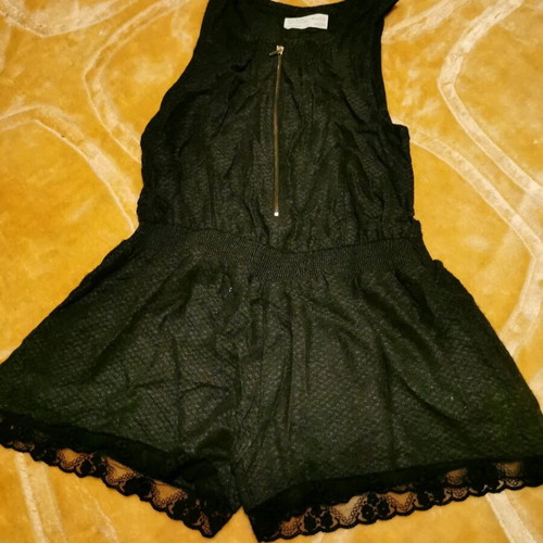 Zara black romper like new for girl 7-8 years old