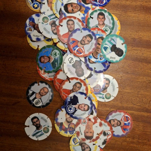 Cheetos collectible football player caps set used