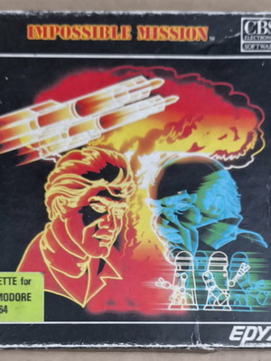 Impossible Mission Commodore cassette used, complete in box