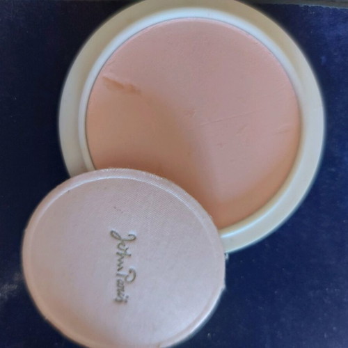 John Paris vintage powder compact used, shell-shaped