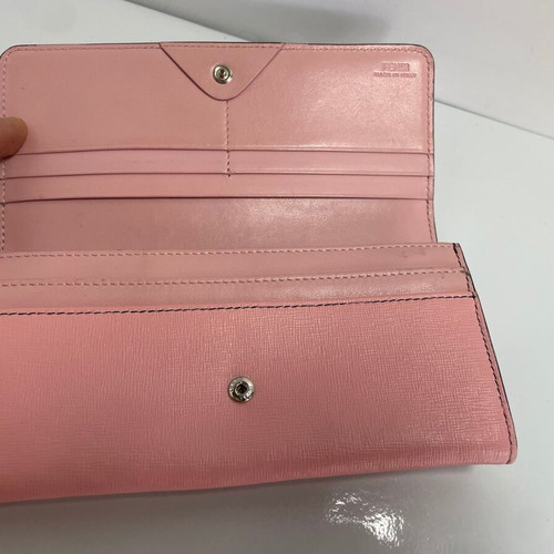 Fendi Crystal Eye Monster Wallet like new, pink