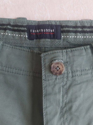 Funky Buddha men's cargo shorts new, khaki green, size 30 US