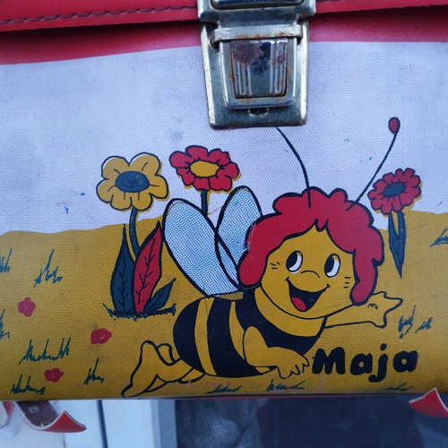 Vintage Maya the Bee school bag used from 70s-80s