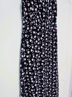 Floral maxi dress used, with lining, multicolor, size L
