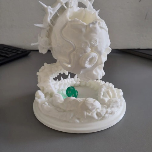 Dice Tower Skeleton new, 3D printed