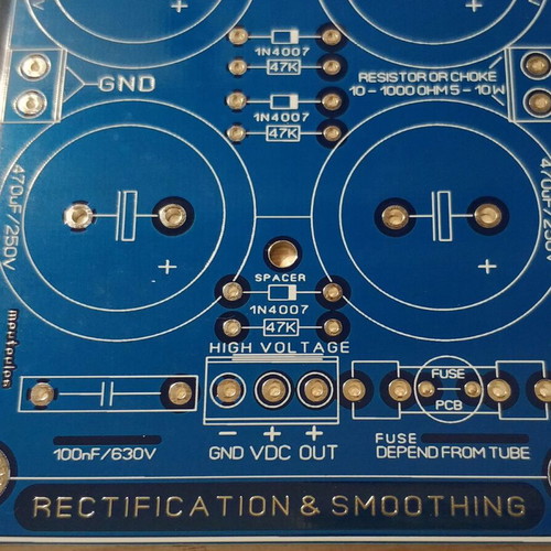 Tube Power Supply PCB AIO Blue new