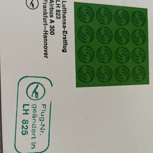 Lufthansa Collectible First Flight Envelopes Airbus A300 set, like new