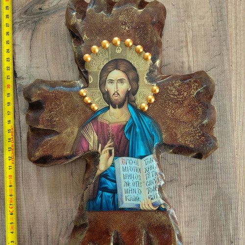 Large wall hanging cross 30 cm new