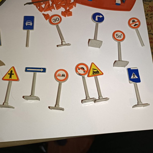 Joy toy Greek toy cars and signs used