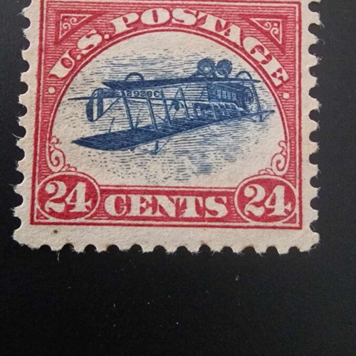 Inverted Jenny used rare American postage stamp 1918