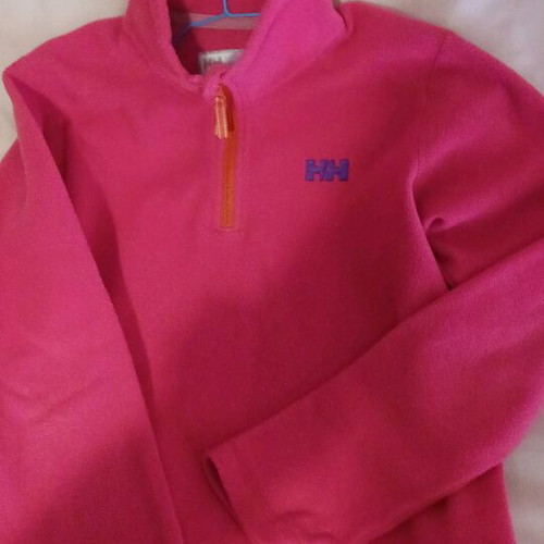 Helly Hansen fleece sweatshirt like new, pink, size 10 years