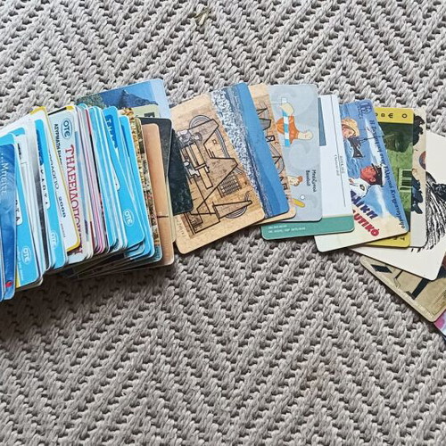 Greek phone cards used, pack of over 80