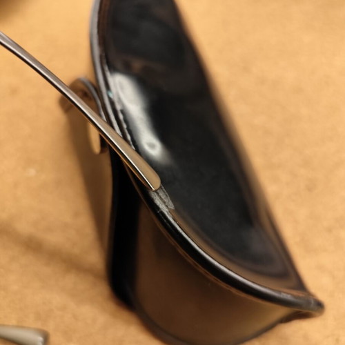 Salvatore Ferragamo Eyewear vintage futuristic wraparound like new full set