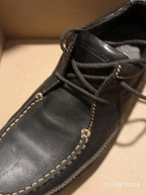 Lumberjack men's leather shoes black moccasins like new size 43