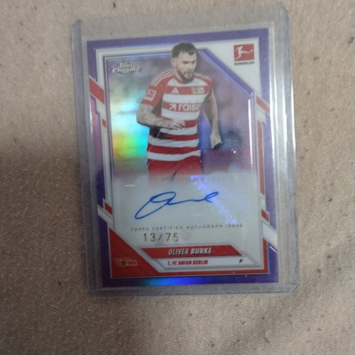 Oliver Burke Autograph Card 13/75 new