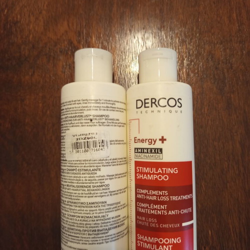 Dercos Aminexil Energy+ shampoo set of 2, new