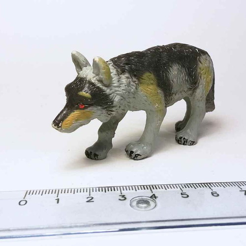 Dog plastic figure toy used