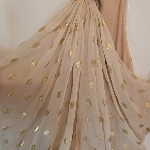 Formal dress halterneck medium beige gold like new