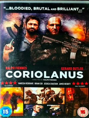 Coriolanus DVD екшън филм с Ralph Fiennes и Gerard Butler