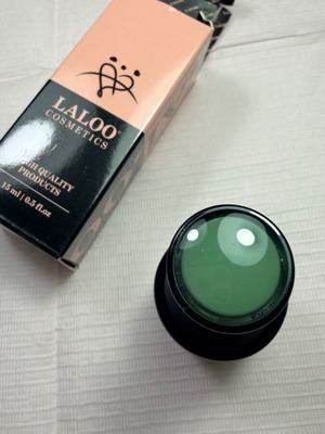 Laloo ημιμόνιμο χρώμα πράσινο λάδι nails green color gel polish σαν καινούργιο