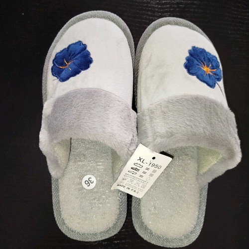 Women's slippers new, gray, size 36