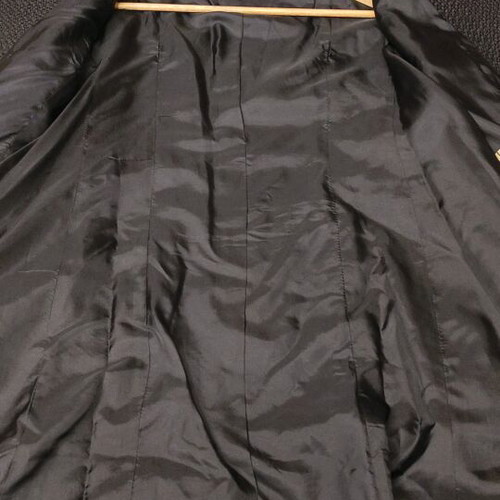 Bouclé coat with bell sleeves black like new size M