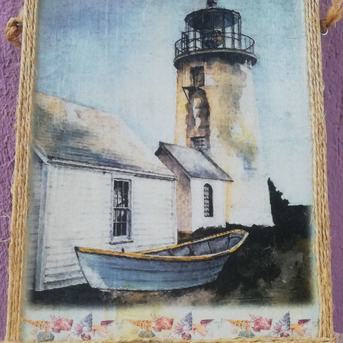 Decorative painting O Faros new, wooden 30x40cm