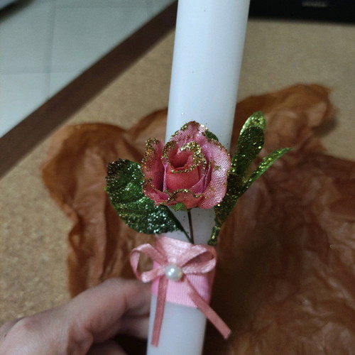 Easter candle new, approximately 21 cm