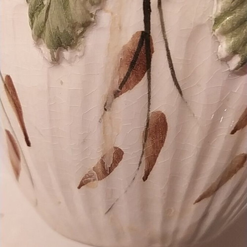 Handmade ceramic vase from the 70s used