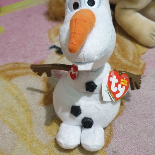 Olaf Frozen Ty Beanie Beans plush like new, 17 cm, sound not working