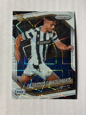 Giakoumakis White Lazer Panini Prizm Paok card like new
