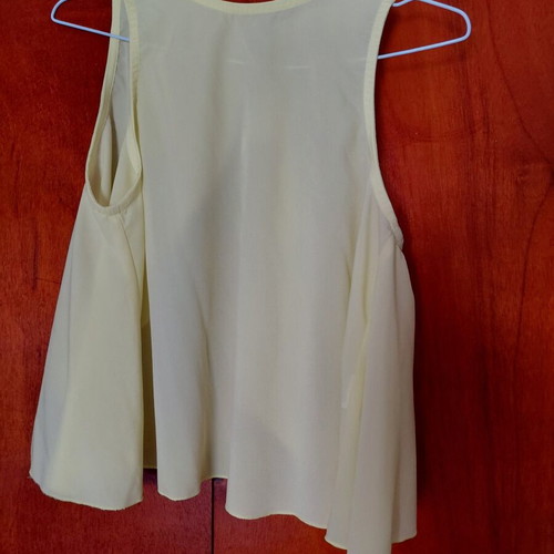 Yellow top with rhinestones like new, size S