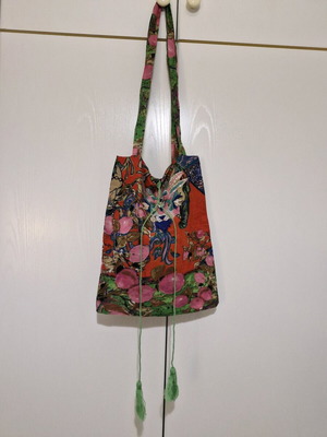 Summer bag new, cotton, multicolor shoulder