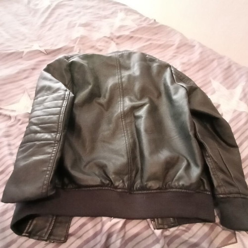 Terranova faux leather jacket like new, size 6-7 years, black