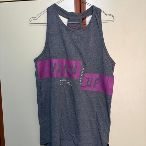 Sleeveless sports top M Funky Buddha grey like new
