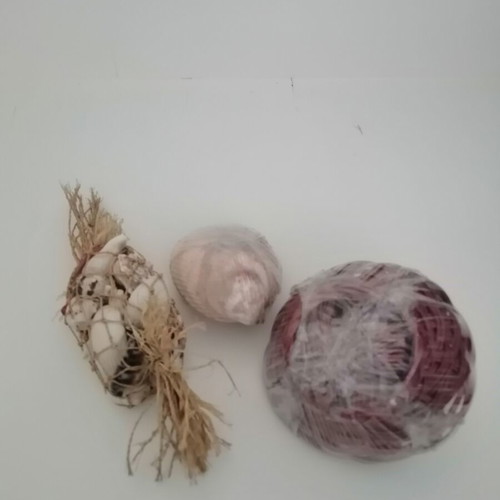 Decorative seashells set with bamboo basket and natural shells