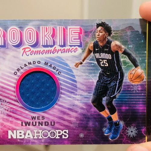NBA Hoops Wes Iwundu Rookie Patch like new