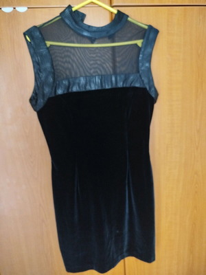 Velvet dress like new, black, Bill Cost, size M