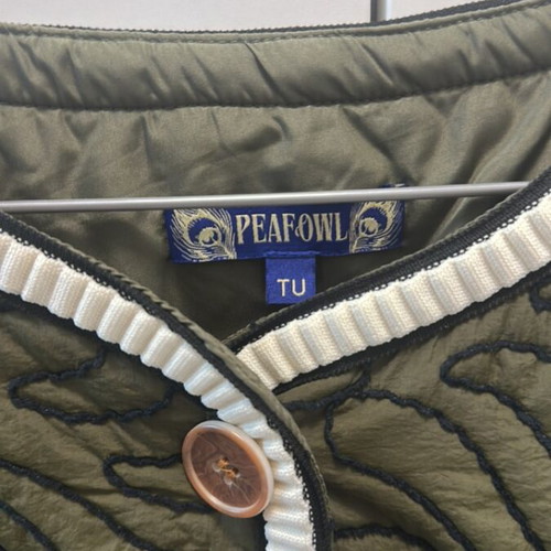 Jacket one size olive green, like new