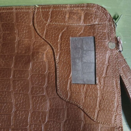 Leather Briefcase Antique Used, Brown