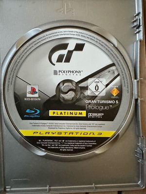 Gran Turismo 5 platinum used for PlayStation 3